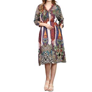 NWT SEE YOU SOON Boho Midi Dress S/M